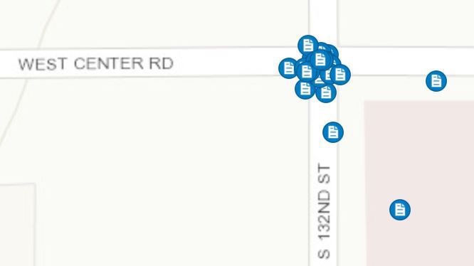 Potholes at 132nd and Center